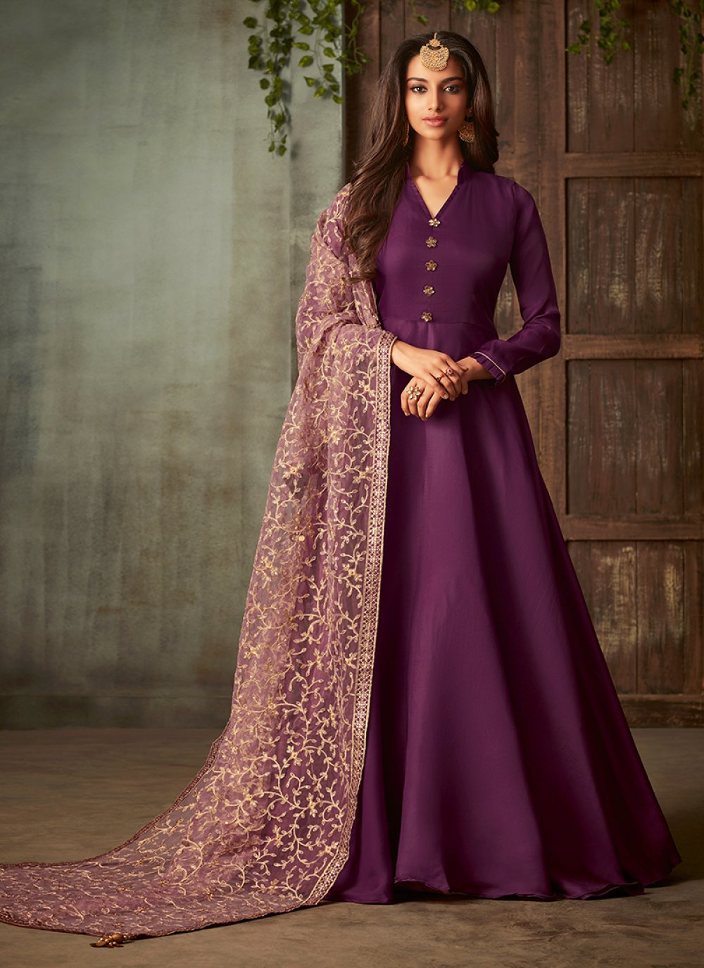 Silk hot sale anarkali online