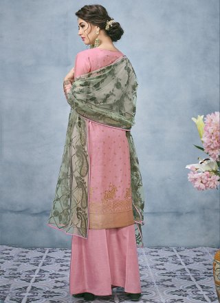 Art Silk Resham Designer Pakistani Suit