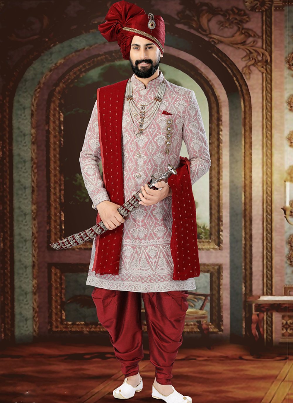 matching lehenga and sherwani online