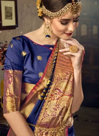 Art Silk Wedding Designer Traditional Saree