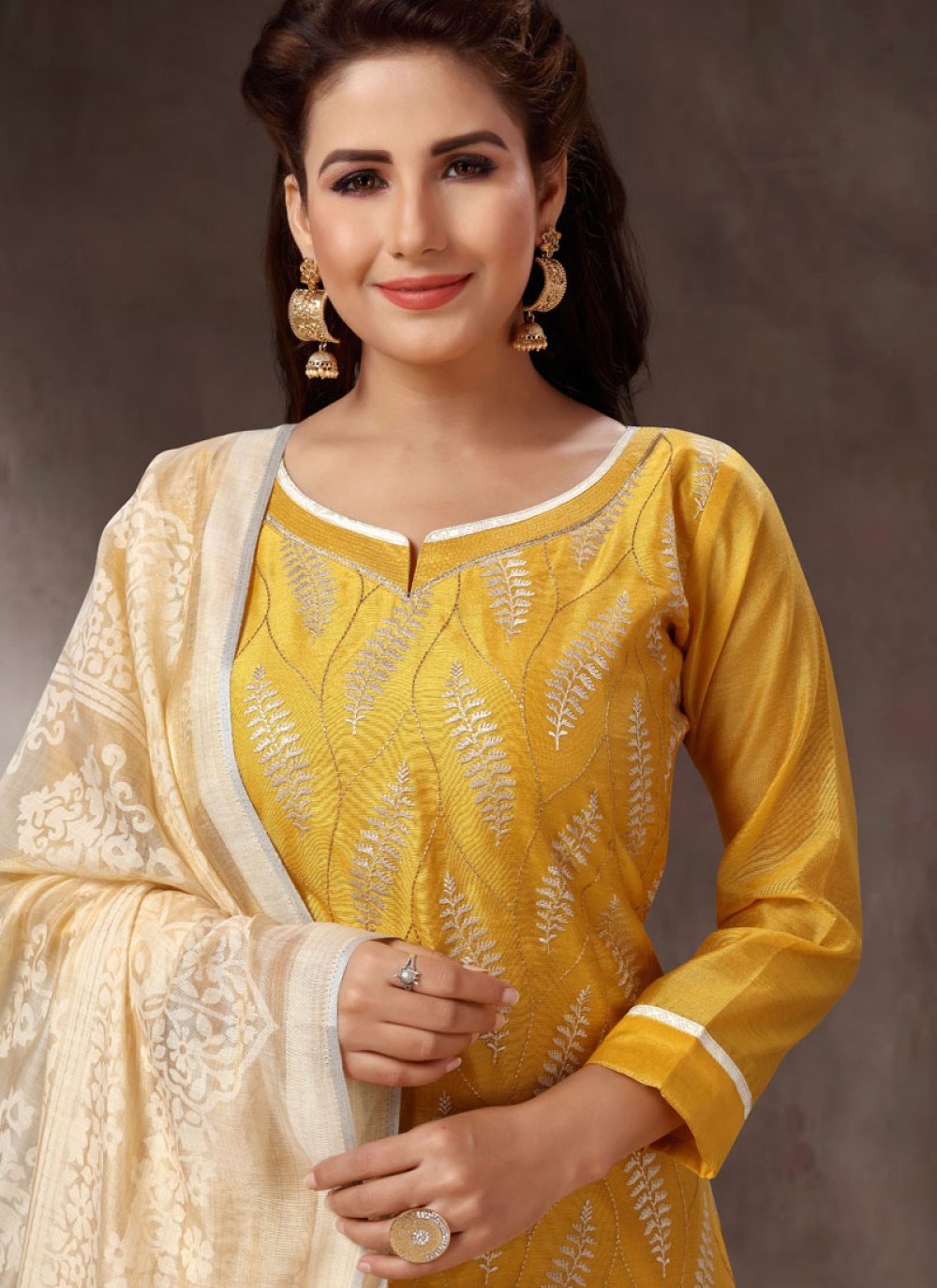 embroidery churidar materials