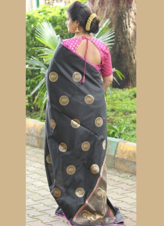 Black Festival Traditional Saree