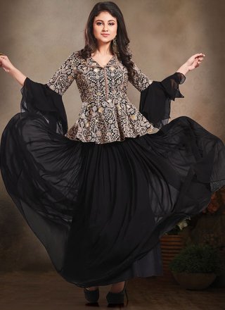 Black Sangeet Designer Salwar Suit