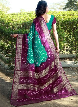 Blue Fancy Fabric Designer Traditional Saree