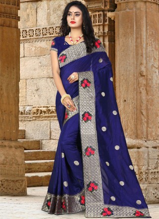 Blue Party Traditional Saree