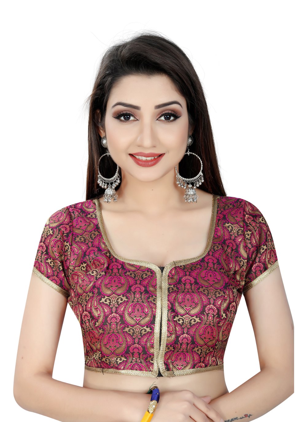 Pink designer blouse online Clearance