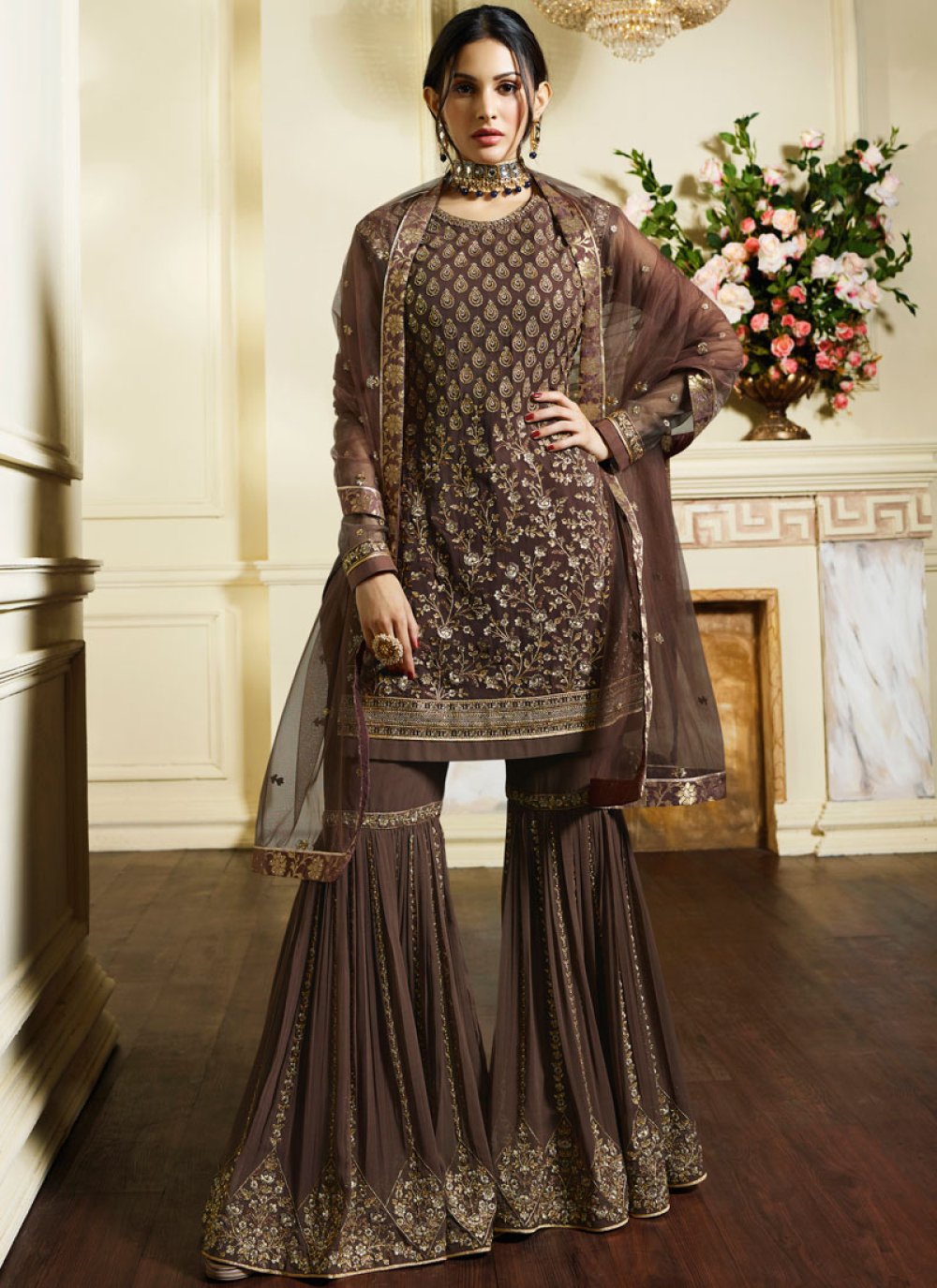 Women's Wear Designer Shalwar Kameez Palazzo Suits Heavy Embroidery Work  Indian Pakistani Wedding Reception Wear Salwar Kameez Dupatta Dress - Etsy