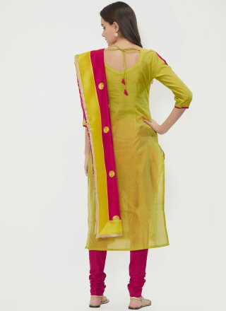 Chanderi Cotton Festival Designer Suit