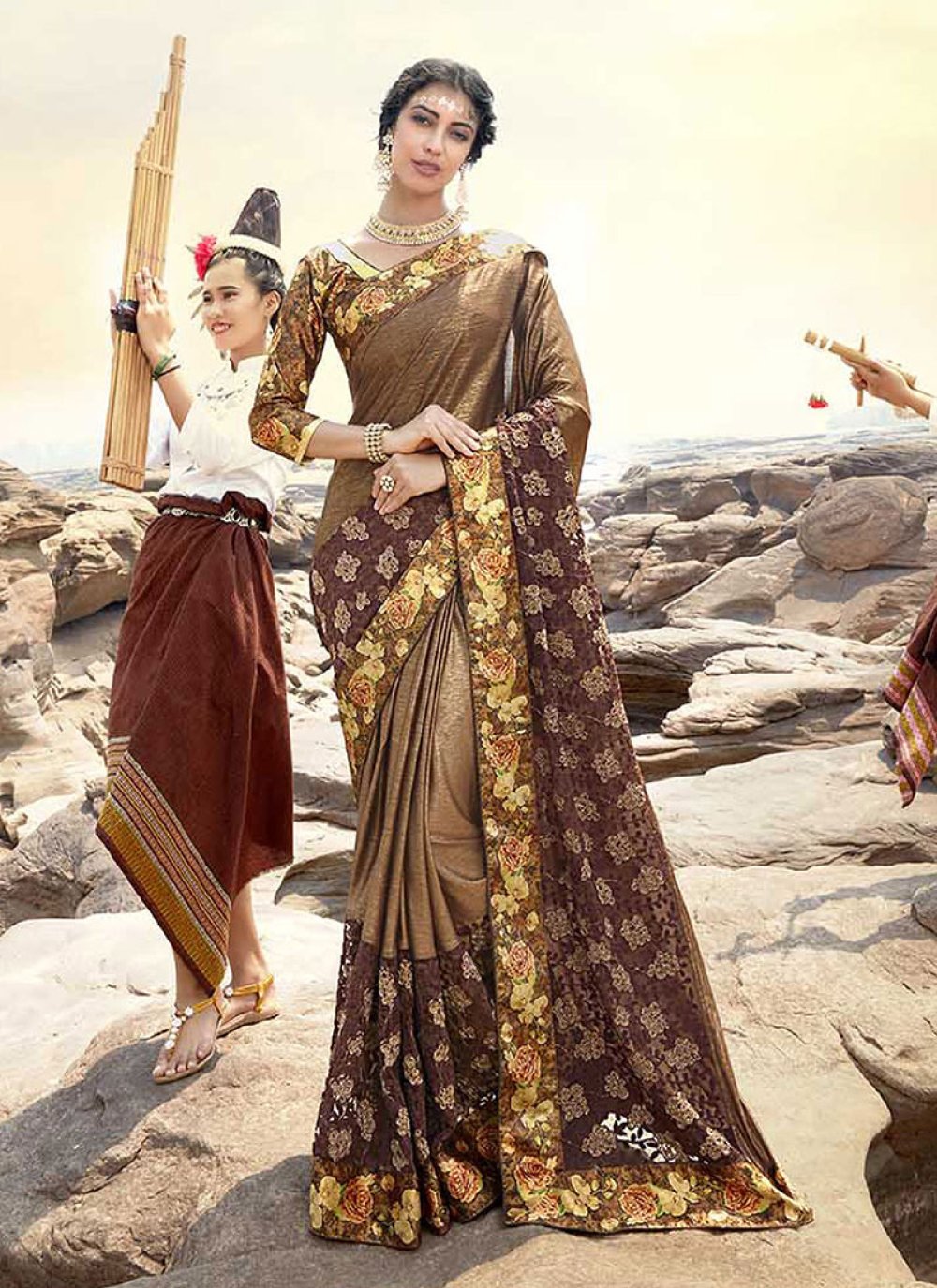 1950 saree style