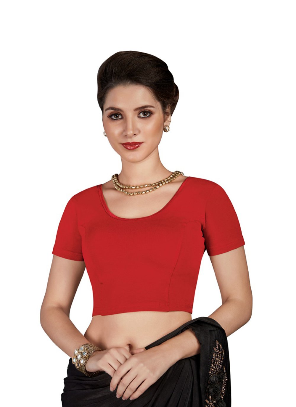 Cotton Blouse in Red
