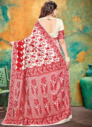 Cotton Classic Saree in Red