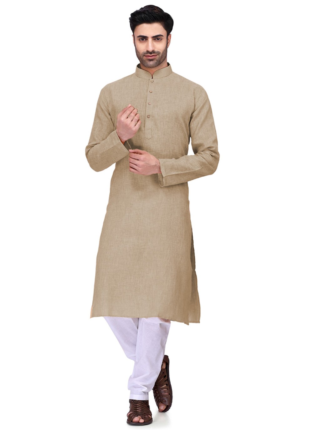 Beige color kurta pajama Clearance