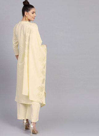 Cream Color Readymade Suit
