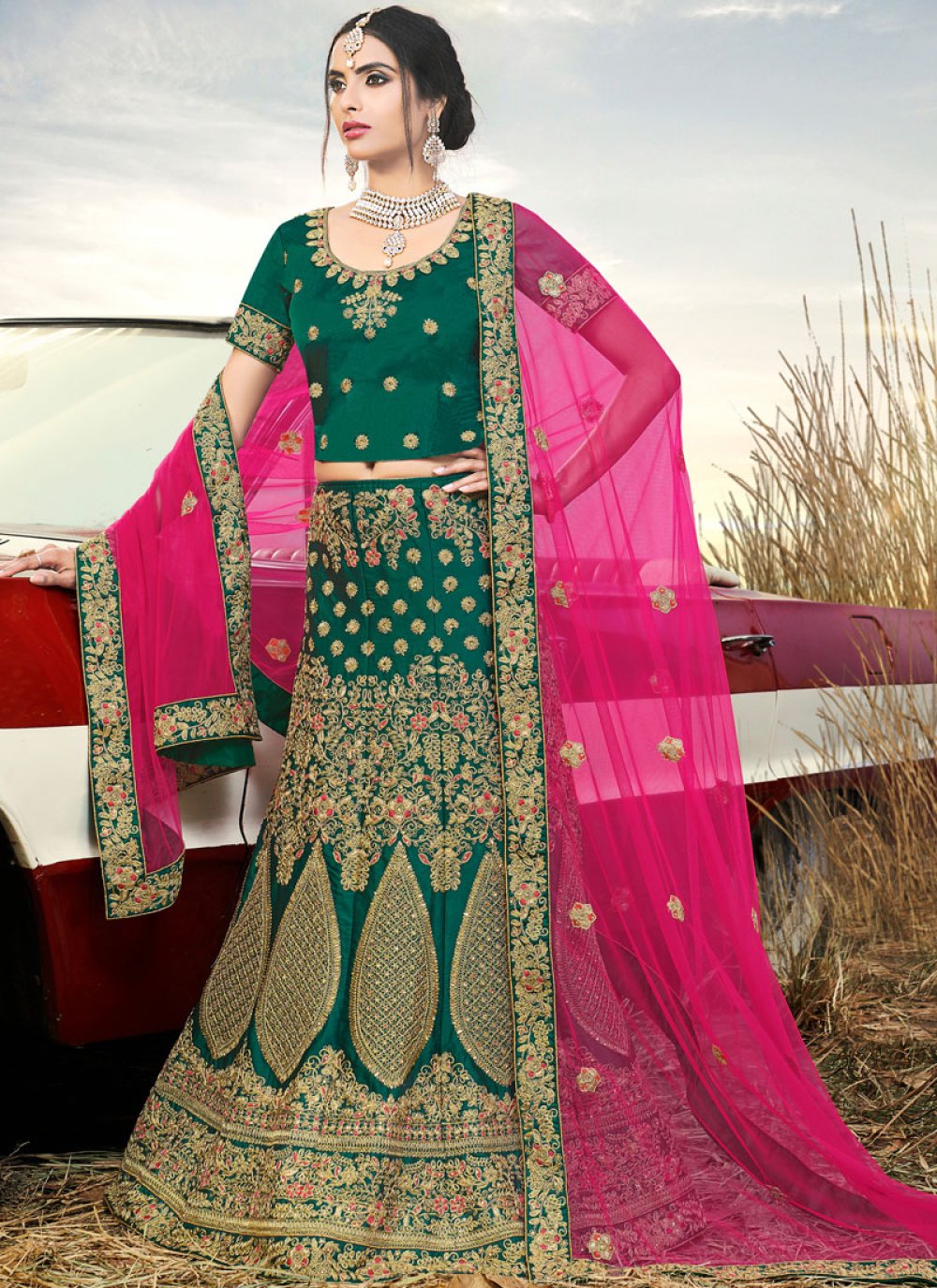 mehndi lehenga online