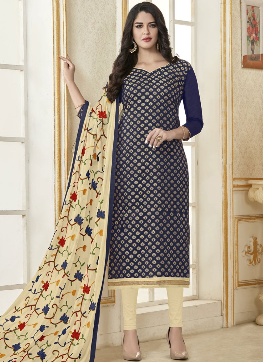 jute silk churidar materials price