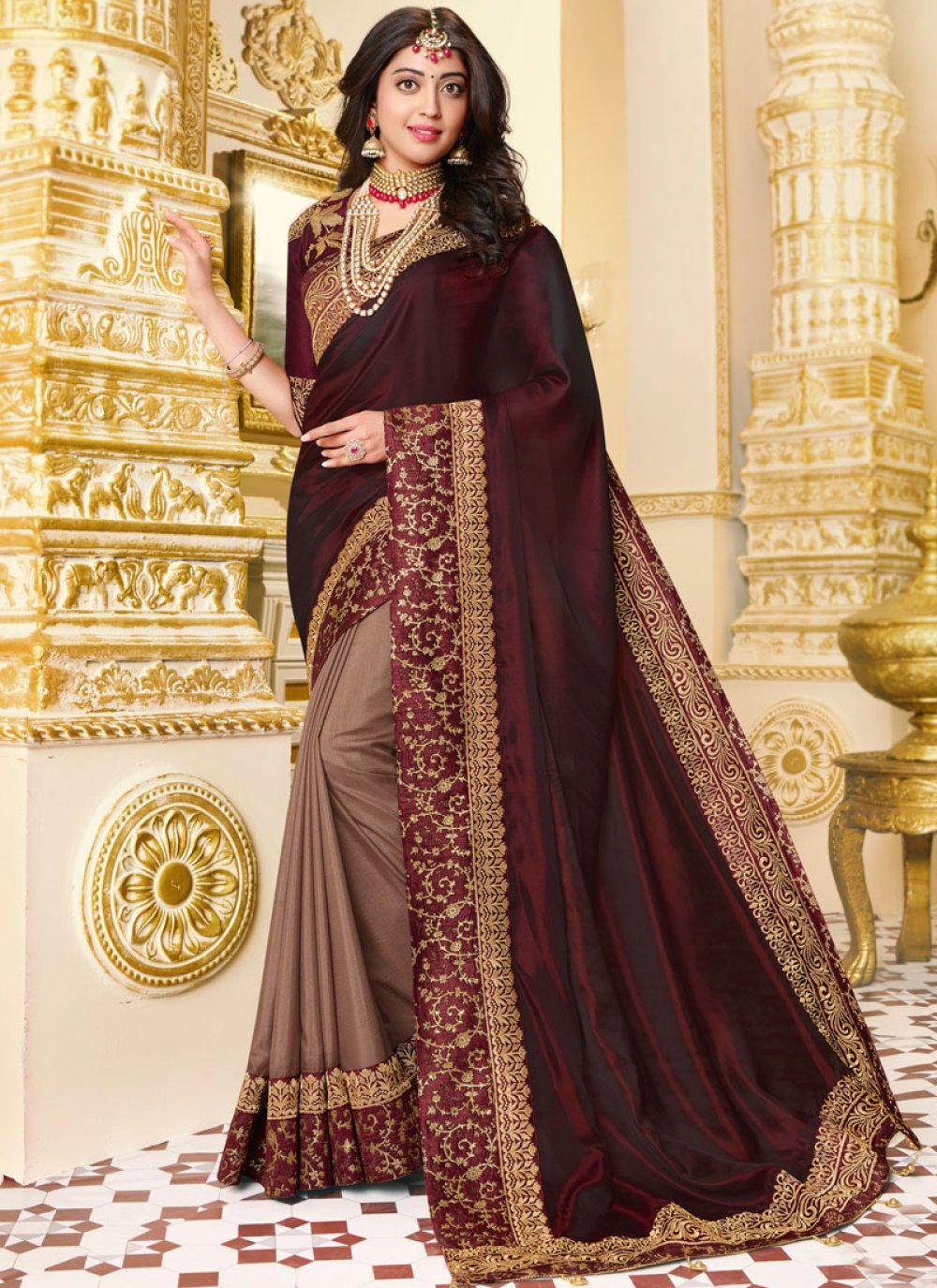 Ajrakh Sarees | Buy Ajrakh Modal Silk Sarees Online In India – House Of  Elegance - Style That Inspires