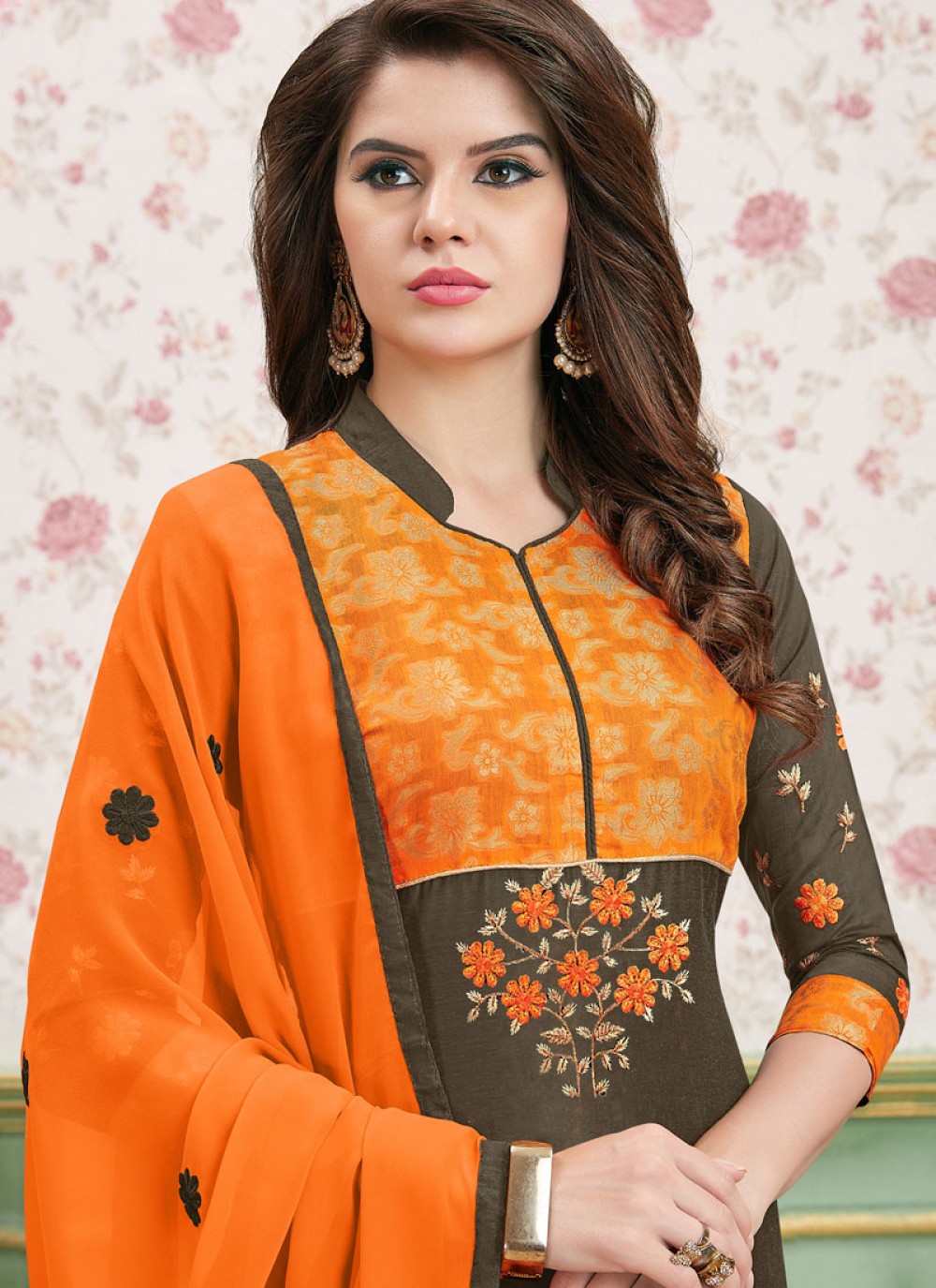 multi colour checked churidar