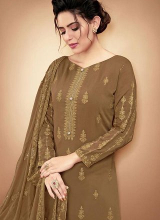 Embroidered Festival Designer Palazzo Suit