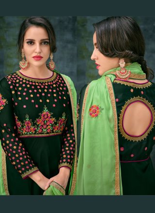 Embroidered Floor Length Anarkali Suit