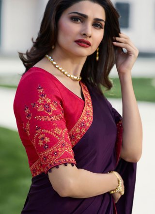 Embroidered Prachi Desai Fancy Fabric Designer Saree