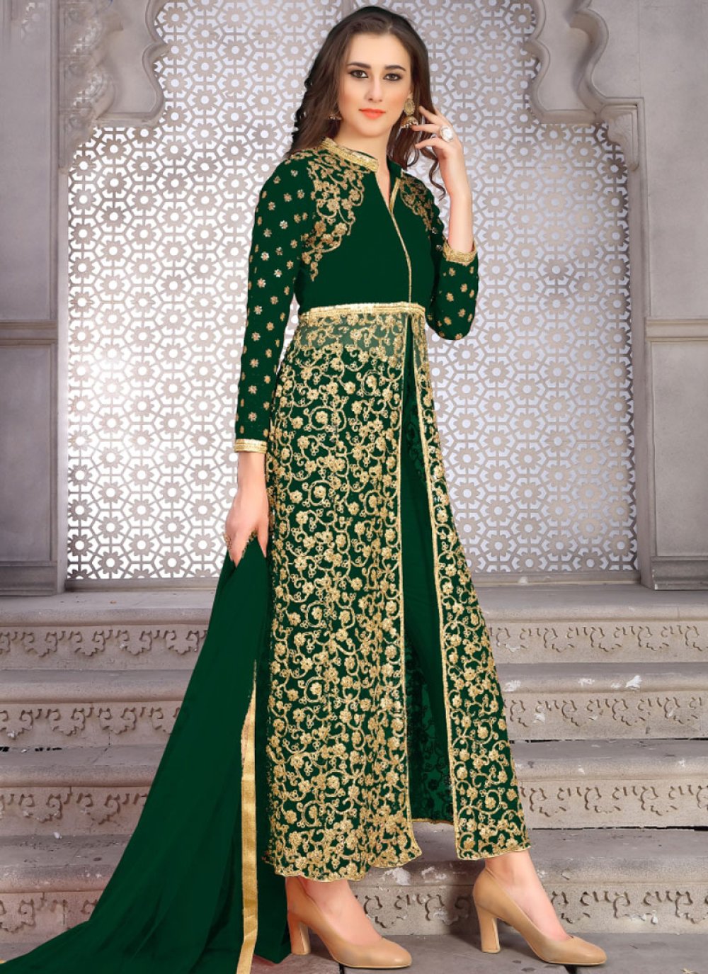 ankle length palazzo suits