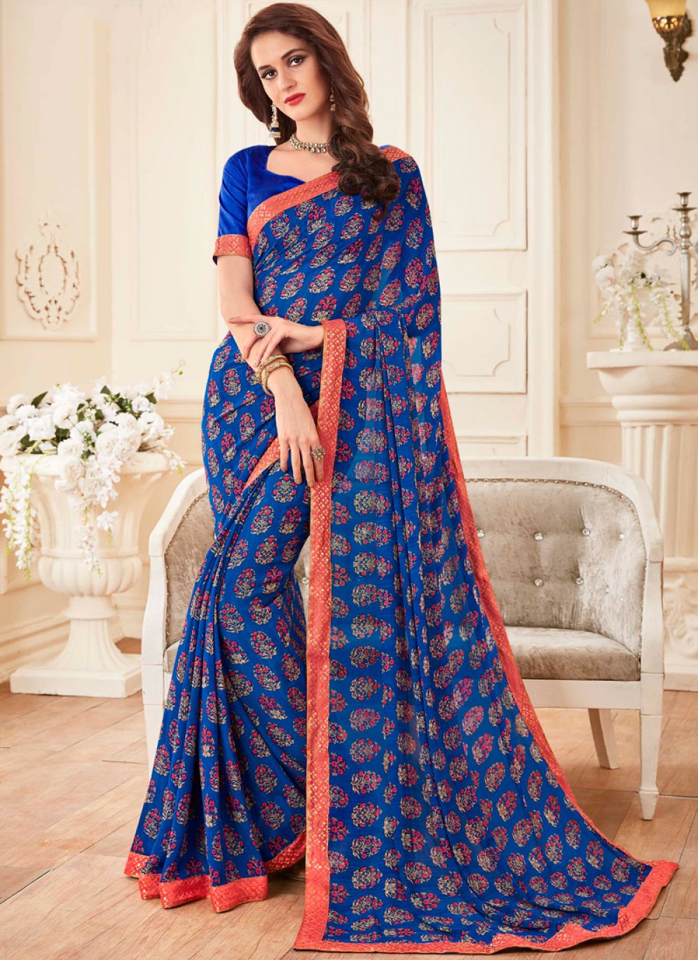 Faux Georgette Casual Trendy Saree