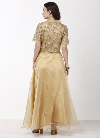 Gold Color Designer Gown
