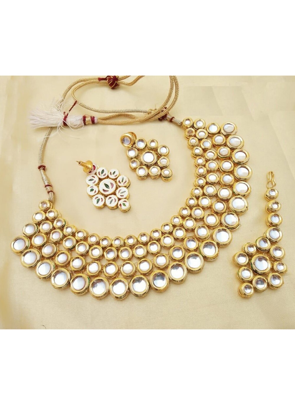 stone necklace for lehenga