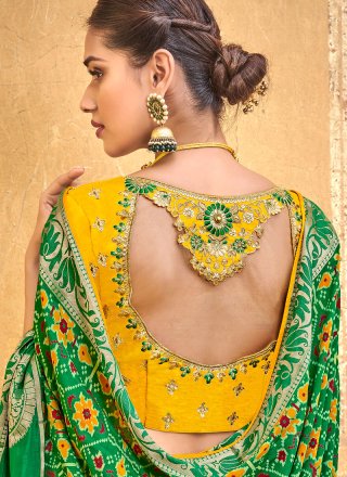 Green Art Silk Designer Traditional Saree