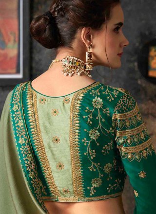 Green Art Silk Party Traditional Designer Saree