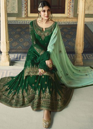 Green Color Designer Salwar Suit