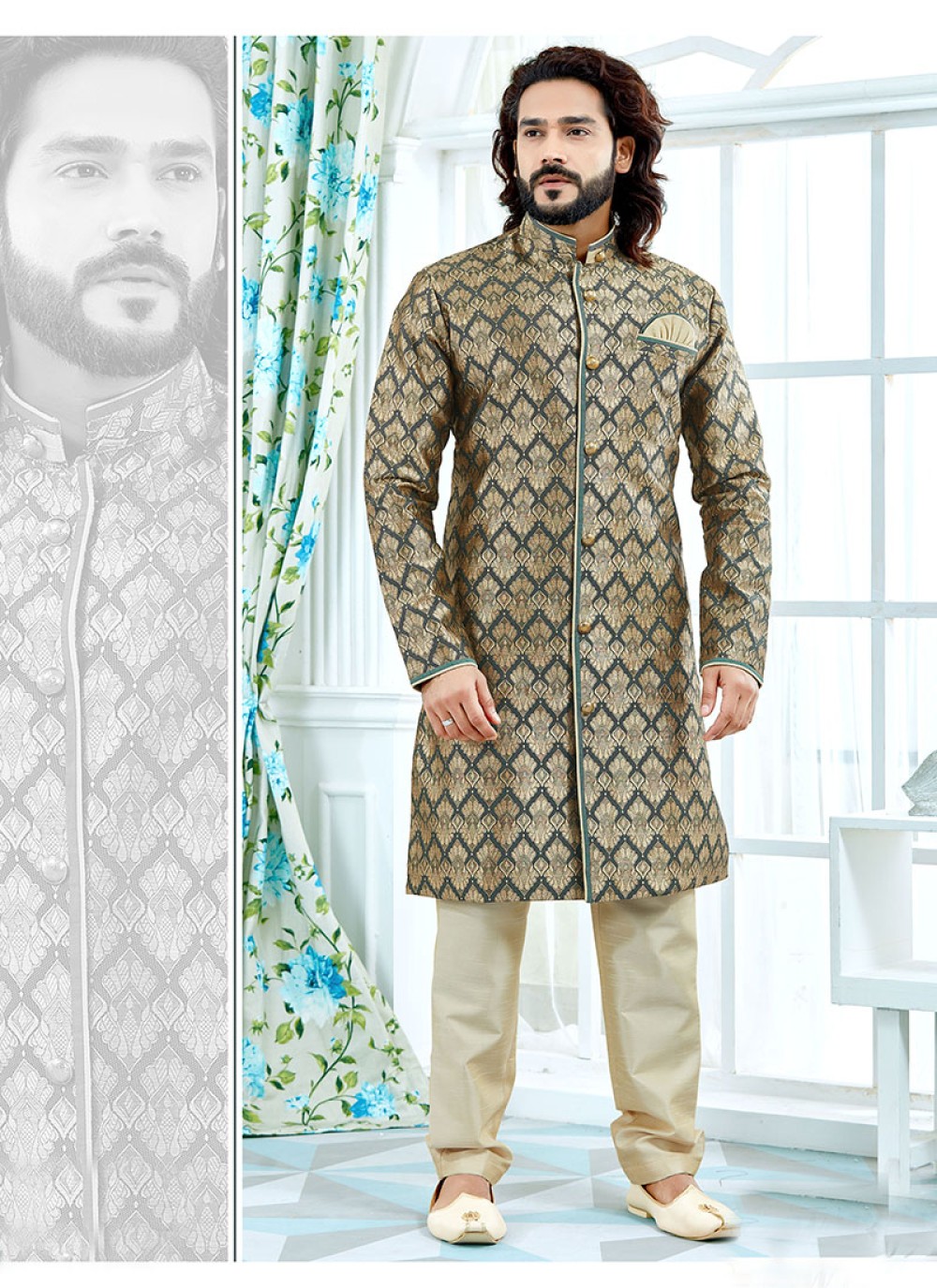 mehndi sherwani