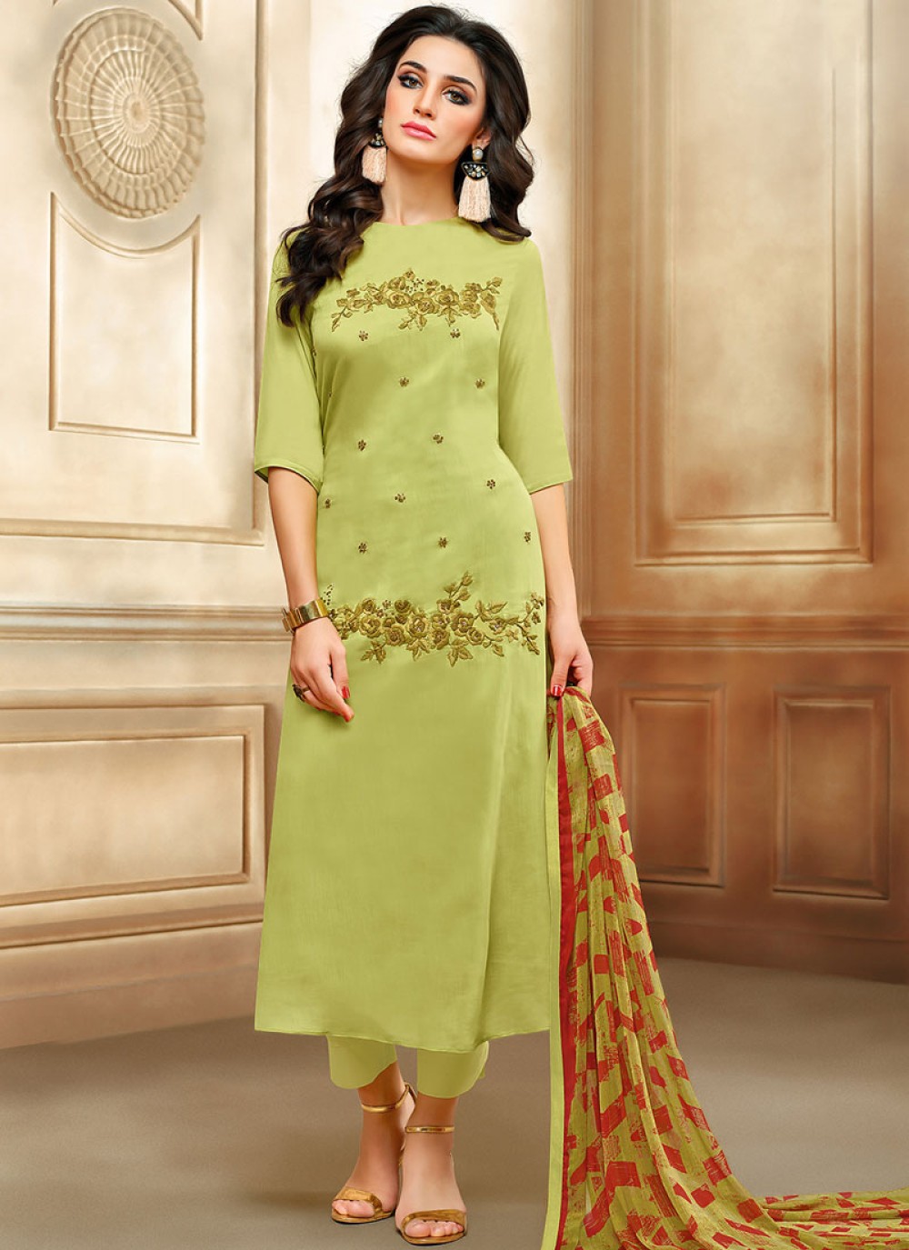 Buy Online Green Salwar Kameez 99447
