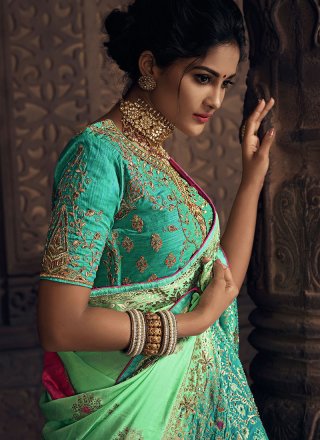Green Traditional Designer Saree