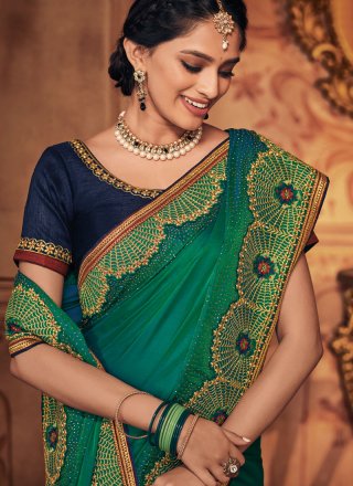 Green Wedding Designer Traditional Saree