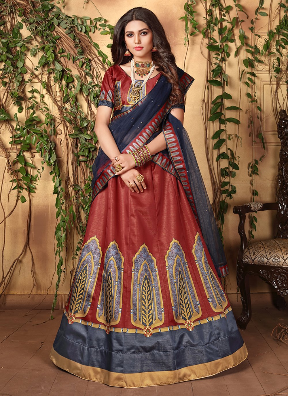Sea Blue Lehenga Set. – Shyam Narayan Prasad