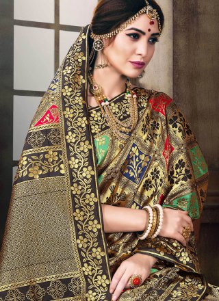 Multi Colour Art Silk Weaving Designer Traditional Saree