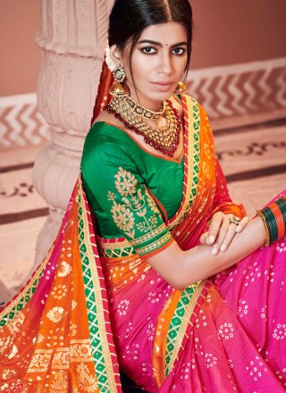 Multi Colour Color Shaded Saree