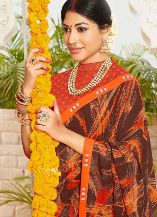 Multi Colour Lace Traditional Saree