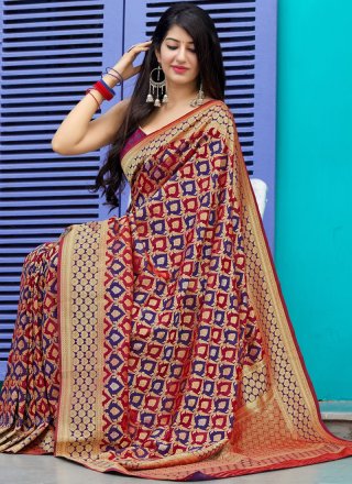 Multi Colour Silk Saree