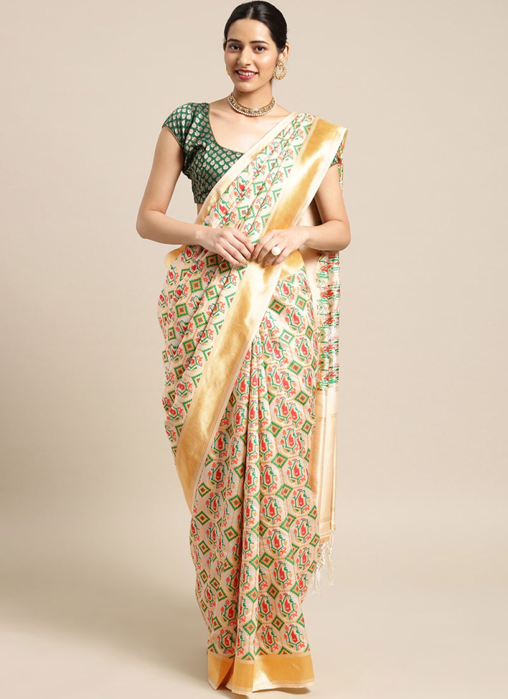 Multi Colour Weaving Art Silk Designer Traditional Saree
