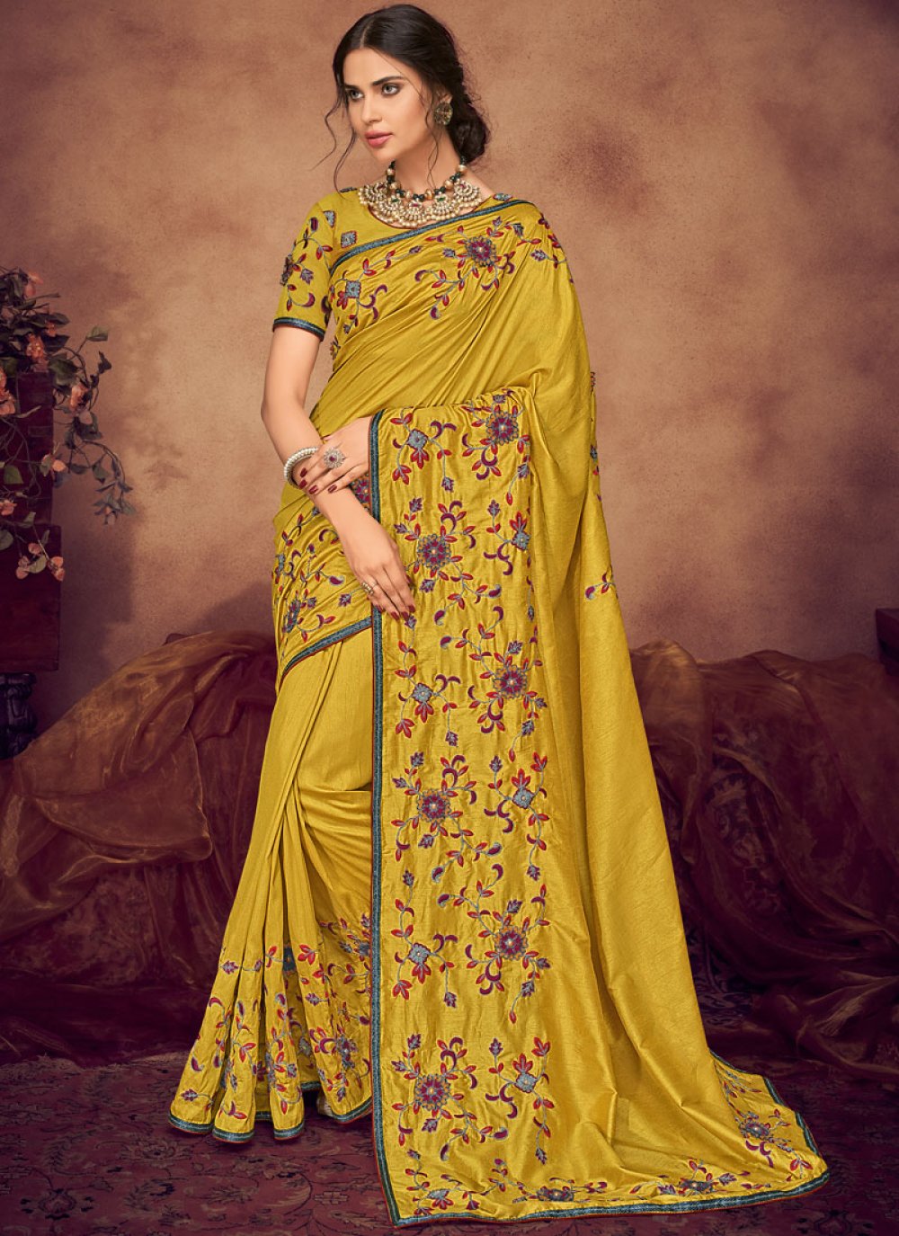 Mustard & Maroon - Women's Gharara Dress – Isloou