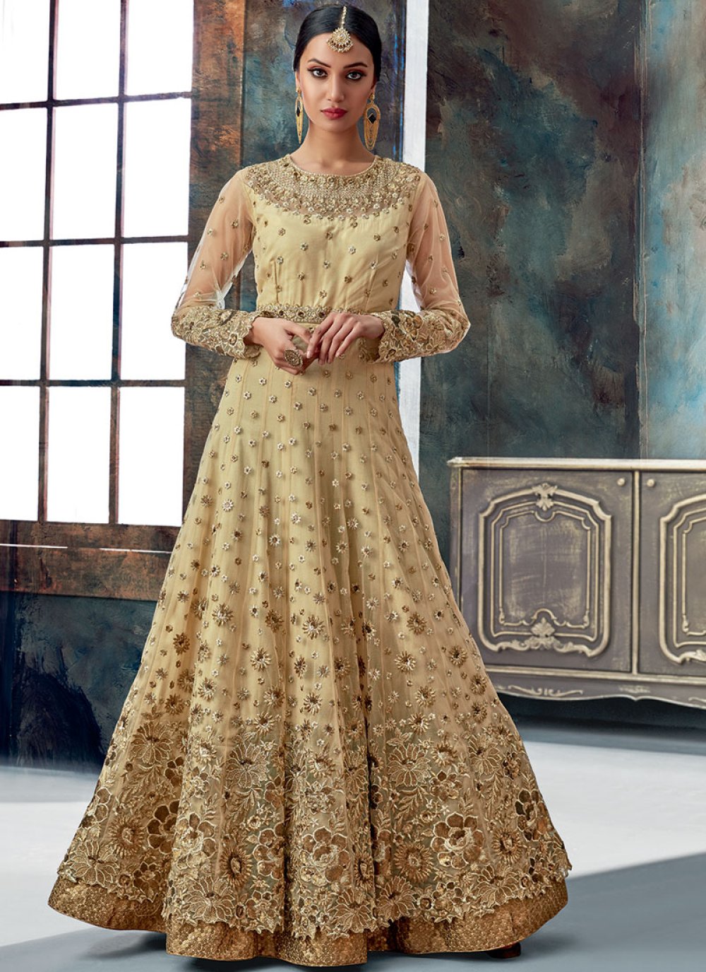 Anarkali floor on sale length suits online