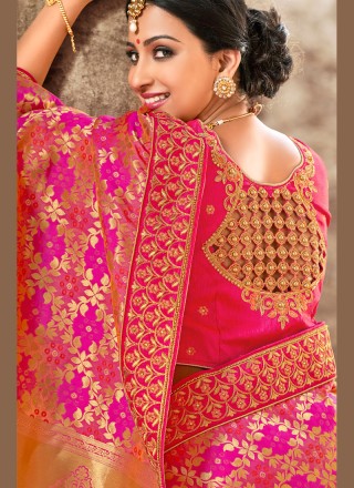 Pink Bridal Designer Traditional Saree