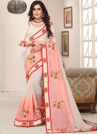 Pink Cotton Silk Trendy Saree