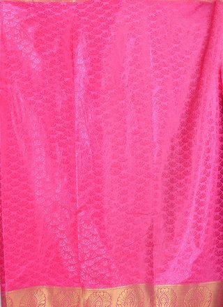 Pink Weaving Casual Saree