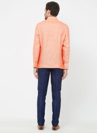 Plain Linen Coats & Blazers in Orange