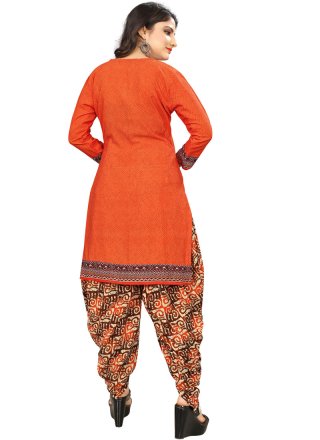 Poly Cotton Casual Punjabi Suit