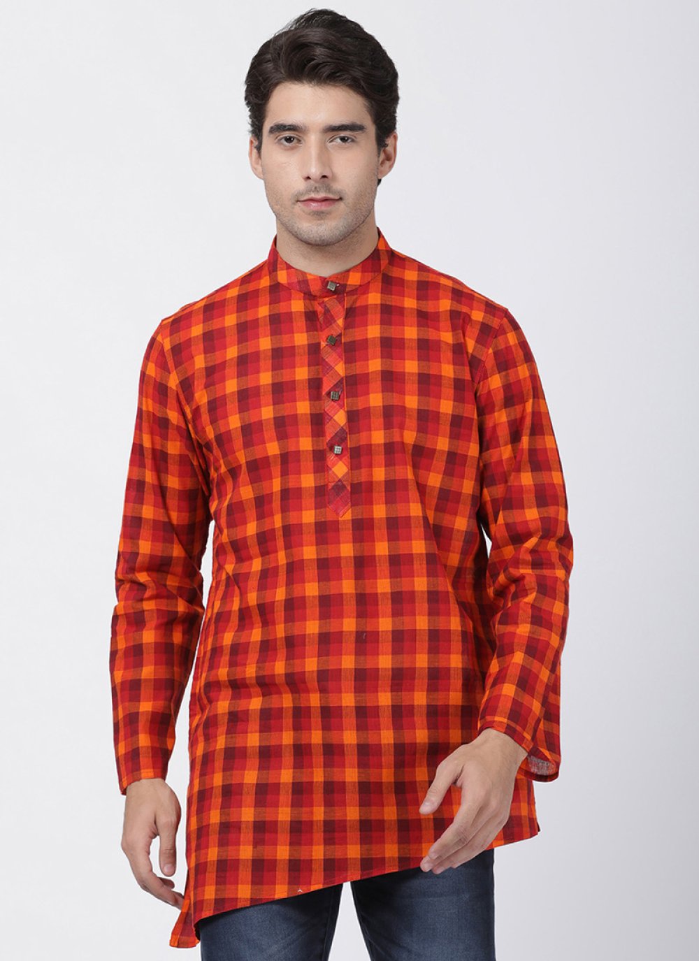 Checks discount kurta pajama