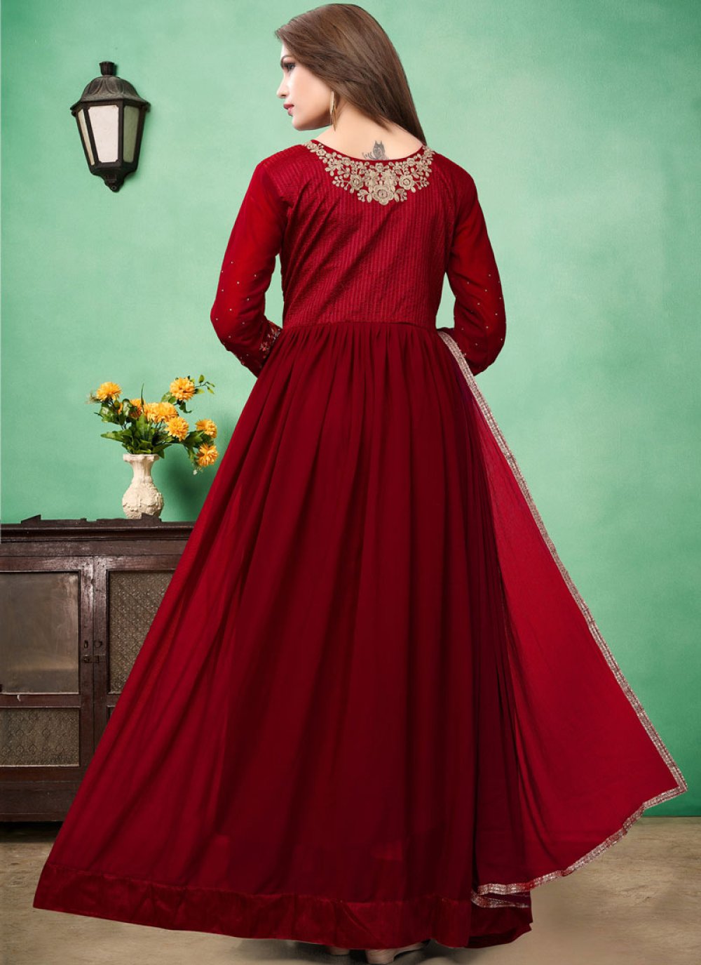 anarkali suits floor length